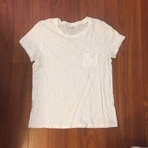 Madewell solid white tee